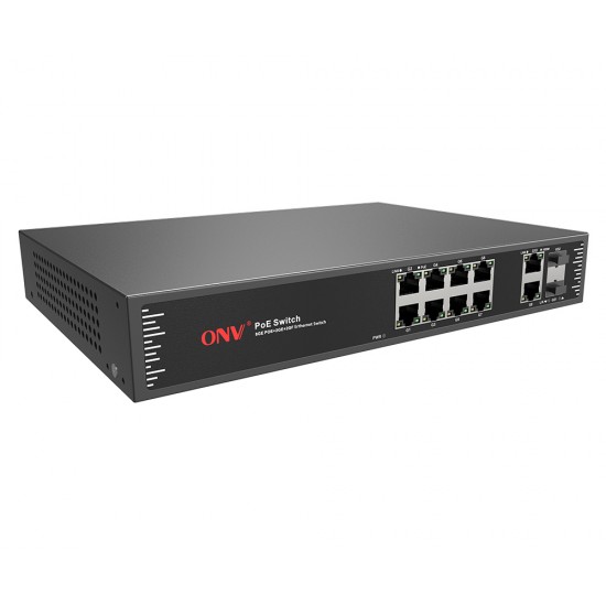 ONV Gigabit 12-Port PoE Switch - ONV-POE33128PF ONV Gigabit 12-Port PoE Switch - ONV-POE33128PF