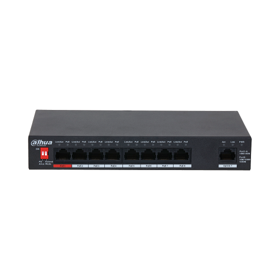 Dahua PFS3009-8ET1GT-96 9-Port POE Switch Dahua PFS3009-8ET1GT-96 9-Port POE Switch
