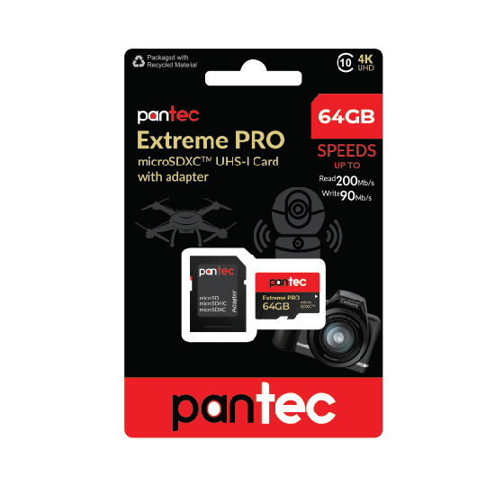 Pantec 64GB Micro SD Card