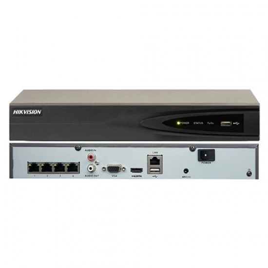 Hikvision DS-7604NI-Q1/4P 4-CH 1U 4 PoE 4K NVR Hikvision DS-7604NI-Q1/4P 4-CH 1U 4 PoE 4K NVR