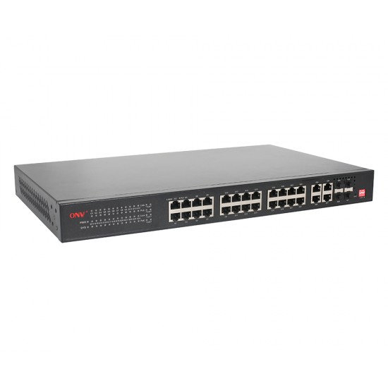 ONV ONV-POE53028PFCMS Gigabit 28-Port Easy Managed PoE switch ONV ONV-POE53028PFCMS Gigabit 28-Port Easy Managed PoE switch