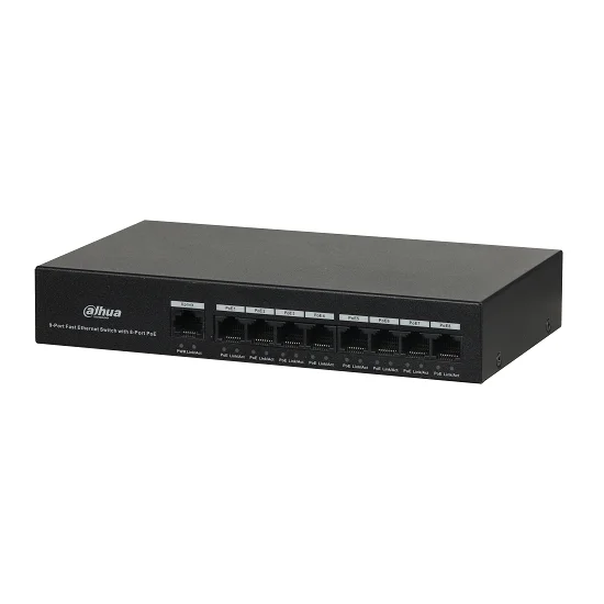 Dahua PFS3009-8ET-65 8 Port Fast Ethernet POE Switch Dahua PFS3009-8ET-65 8 Port Fast Ethernet POE Switch