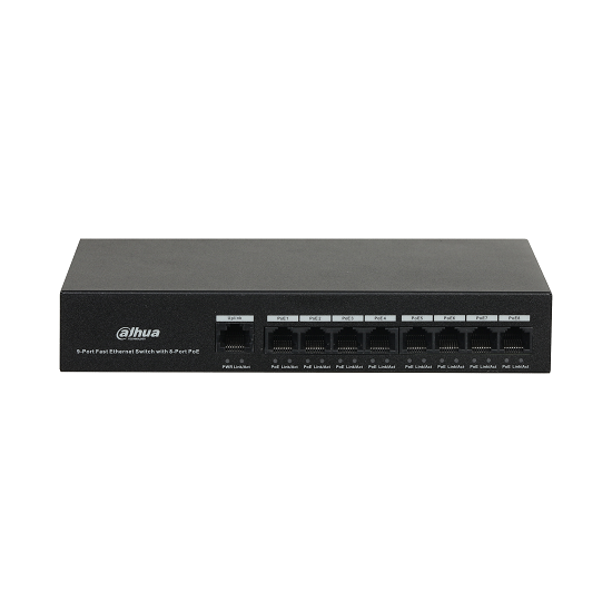 Dahua PFS3009-8ET-65 8 Port Fast Ethernet POE Switch Dahua PFS3009-8ET-65 8 Port Fast Ethernet POE Switch