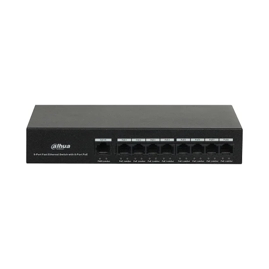 Dahua PFS3009-8ET-65 8 Port Fast Ethernet POE Switch Dahua PFS3009-8ET-65 8 Port Fast Ethernet POE Switch
