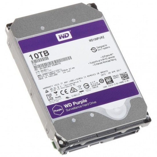 Western Digital 10TB Purple Surveillance HDD Western Digital 10TB Purple Surveillance HDD